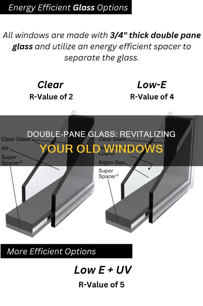 can you put double pane glass in old windows