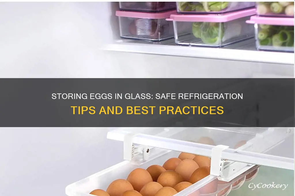 can you put eggs in glass container in refrigerator