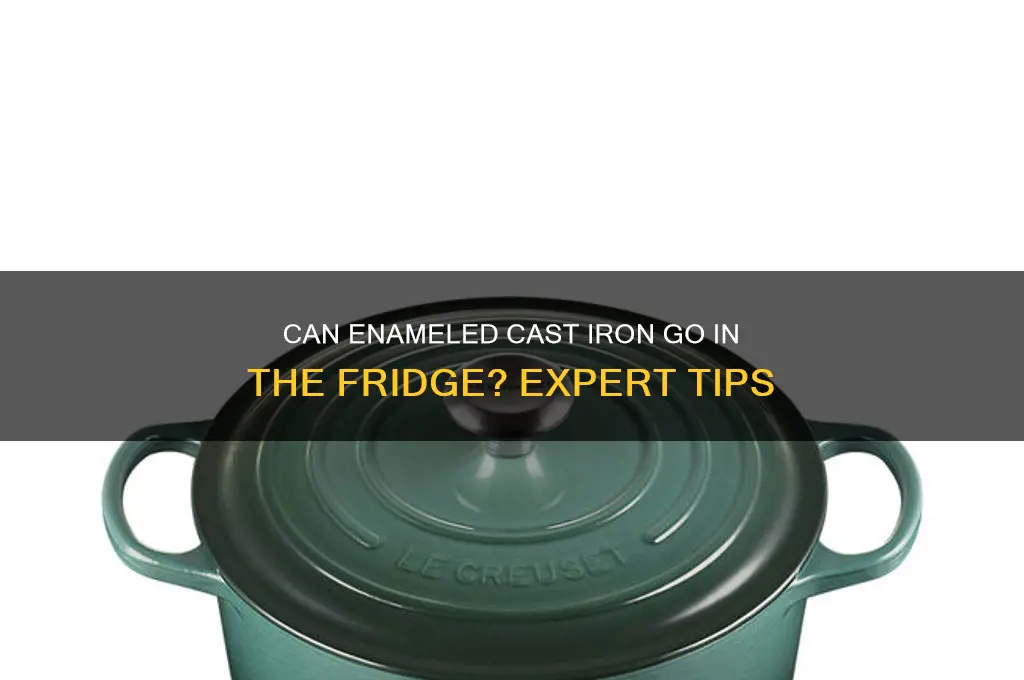 can you put enameled cast iron in the refrigerator