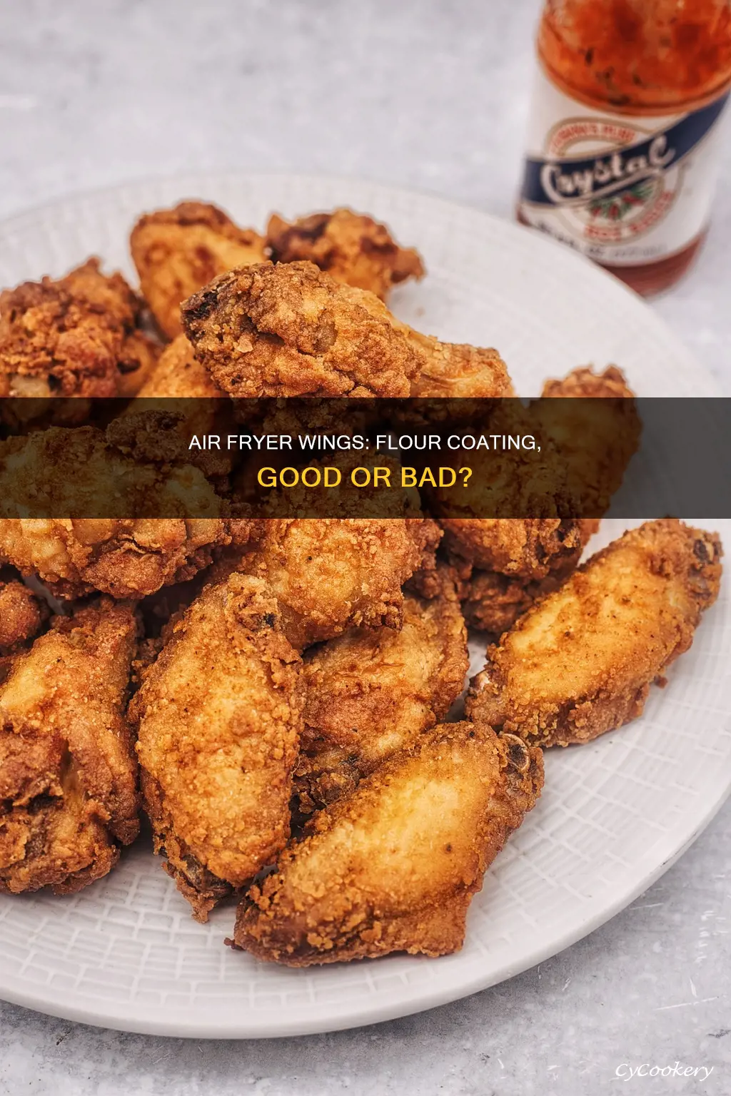 can you put flour on wings in air fryer