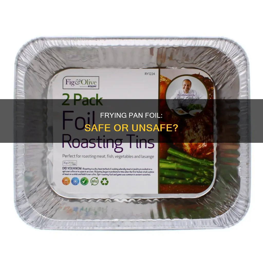 can you put foil in a frying pan