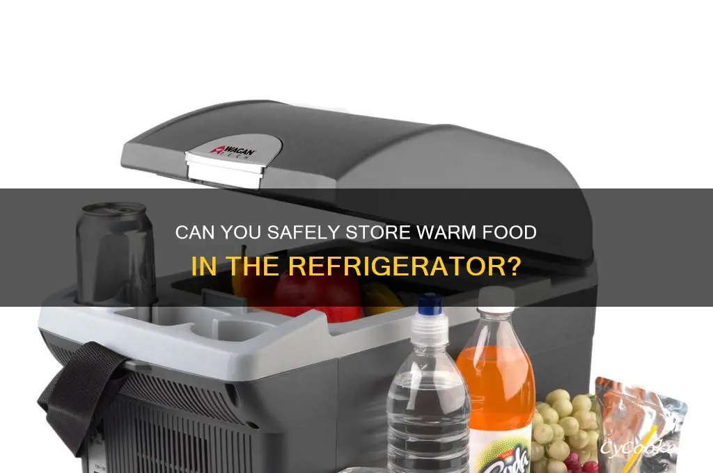 can you put food in the refrigerator warm
