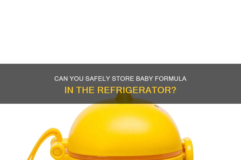 can you put formula in refrigerator