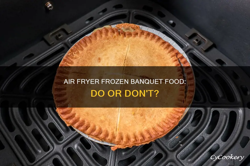 can you put frozen banquet food in the air fryer