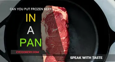 How to Cook Frozen Beef in a Pan
