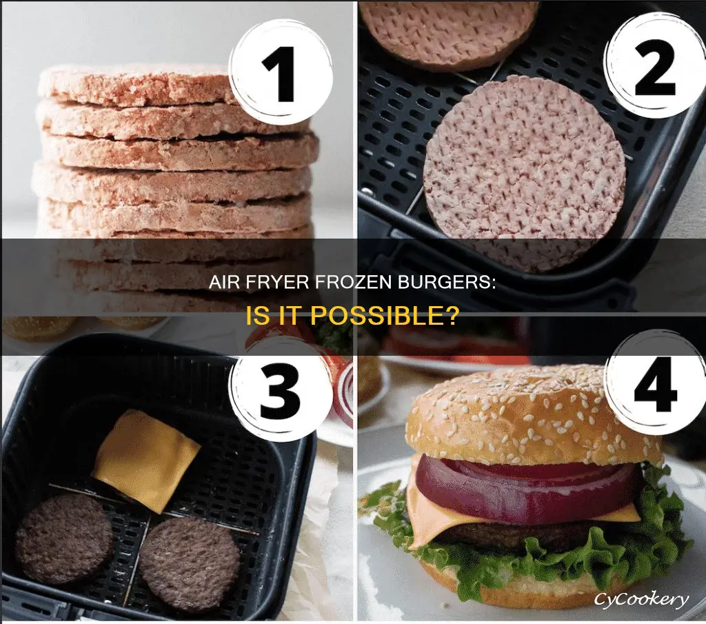 can you put frozen burger in air fryer