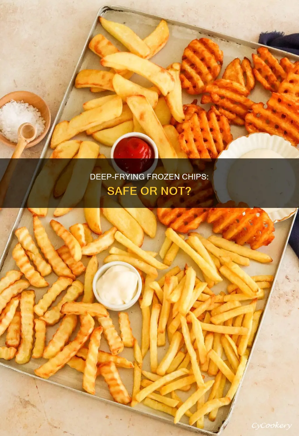 can you put frozen chips in a deep fat fryer