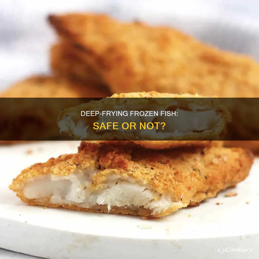 can you put frozen fish fillet in deep fryer