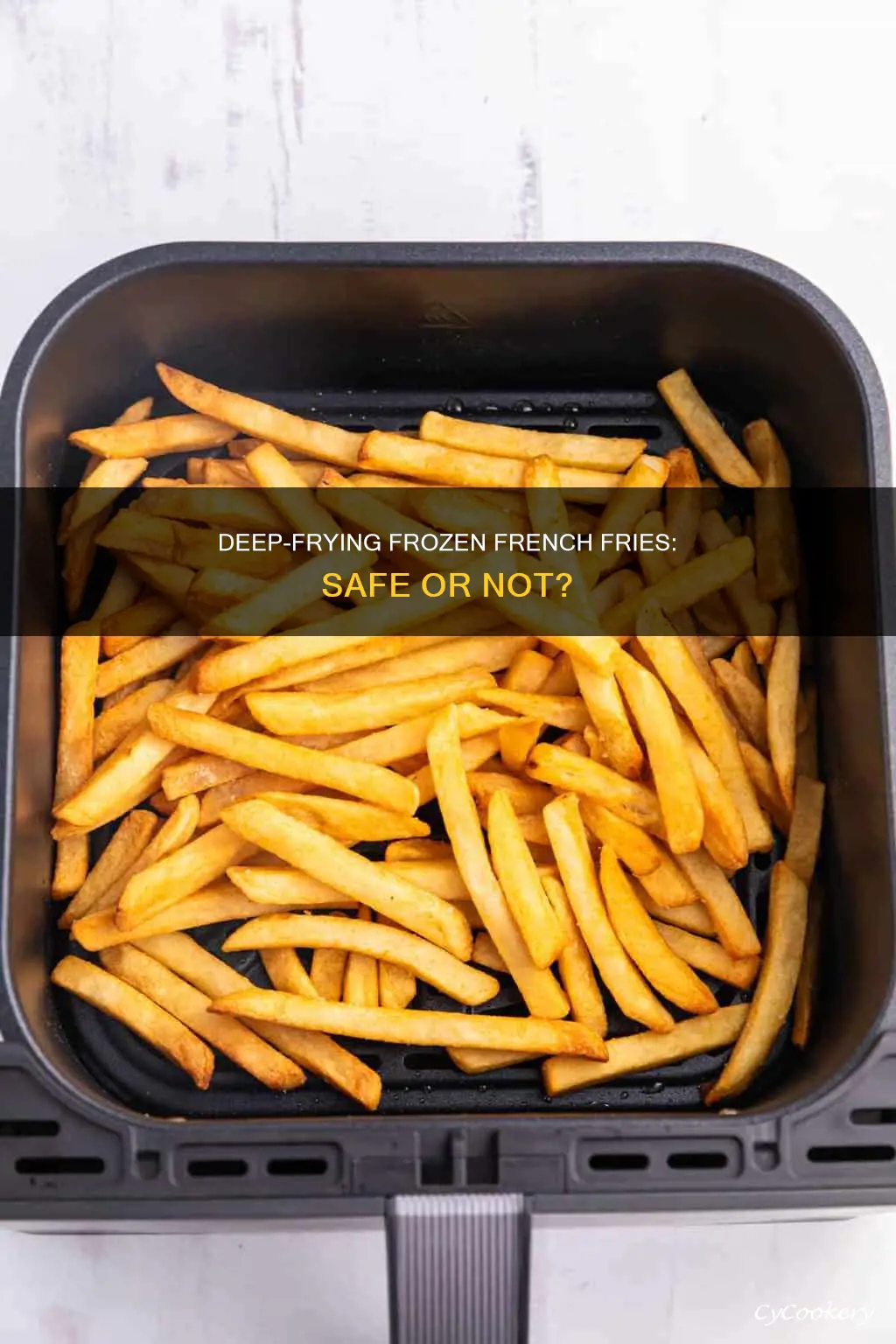 can you put frozen french fries in a deep fryer