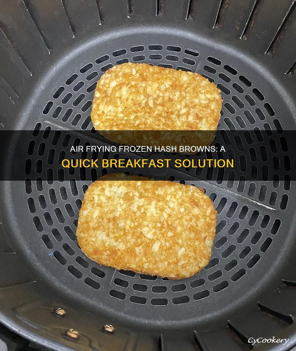 can you put frozen hash brown patties in air fryer