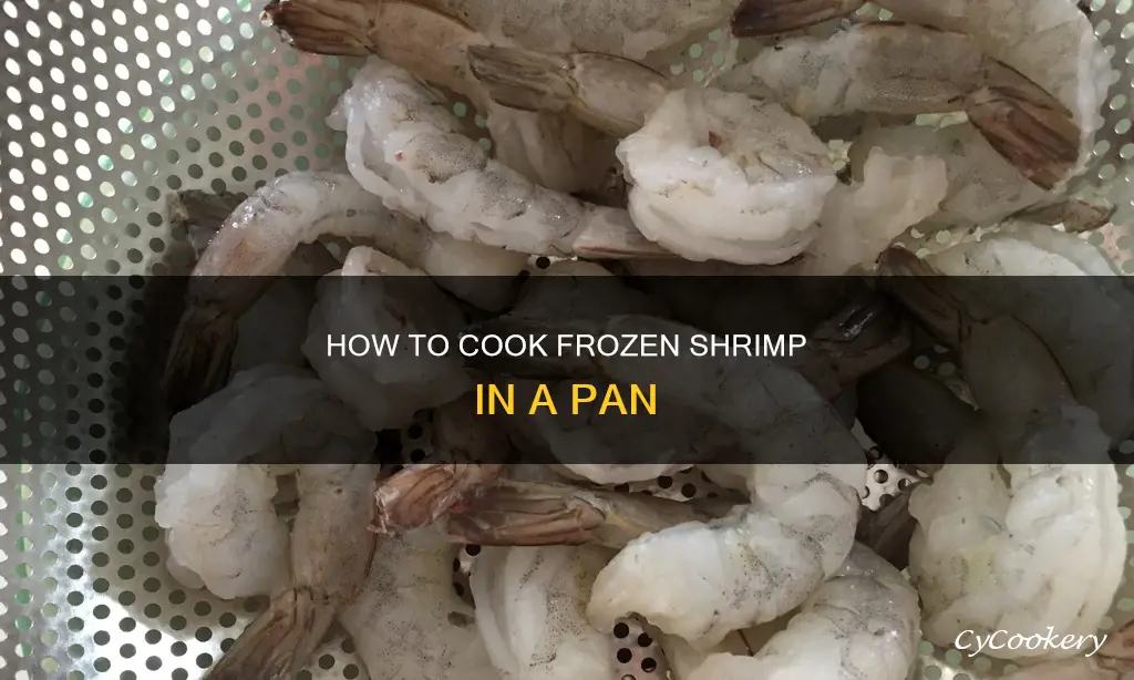 can you put frozen shrimp in a pan