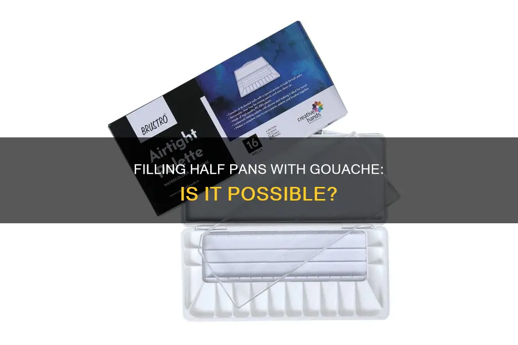 can you put gouche in half pans