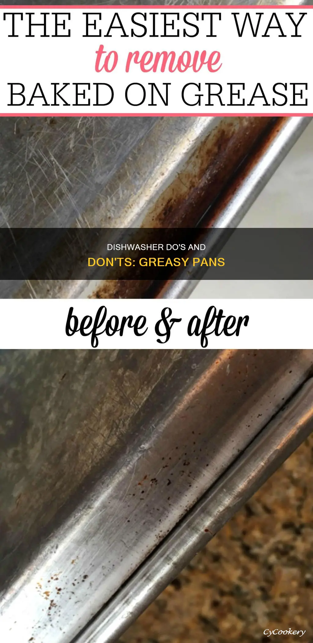 can you put greasy pans in dishwasher
