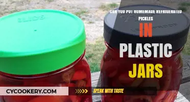 Storing Homemade Refrigerated Pickles: Plastic Jars Safe or Not?
