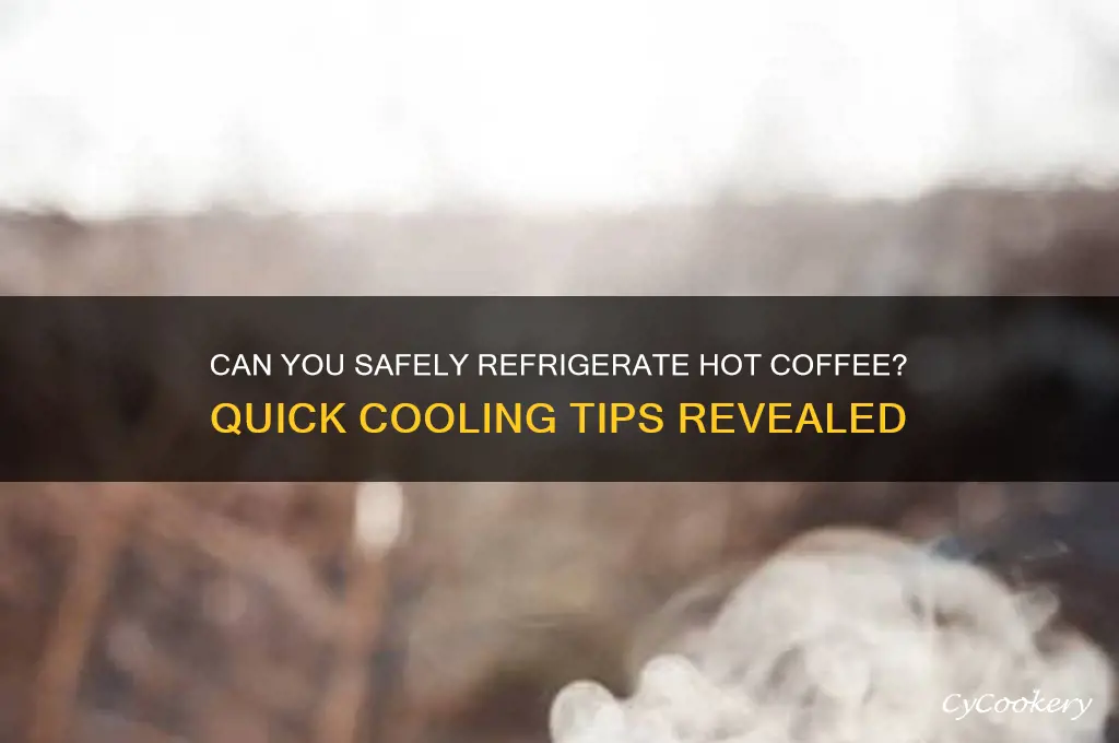 can you put hot coffee in the refrigerator