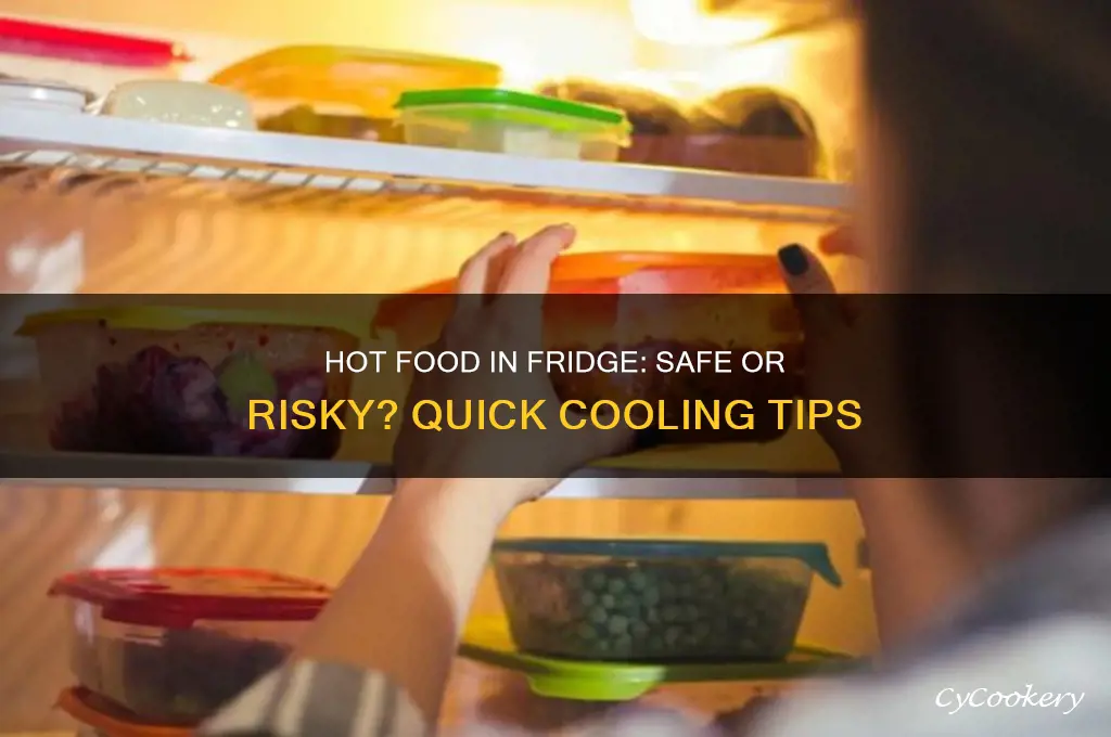 can you put hot food into refrigerator immediately