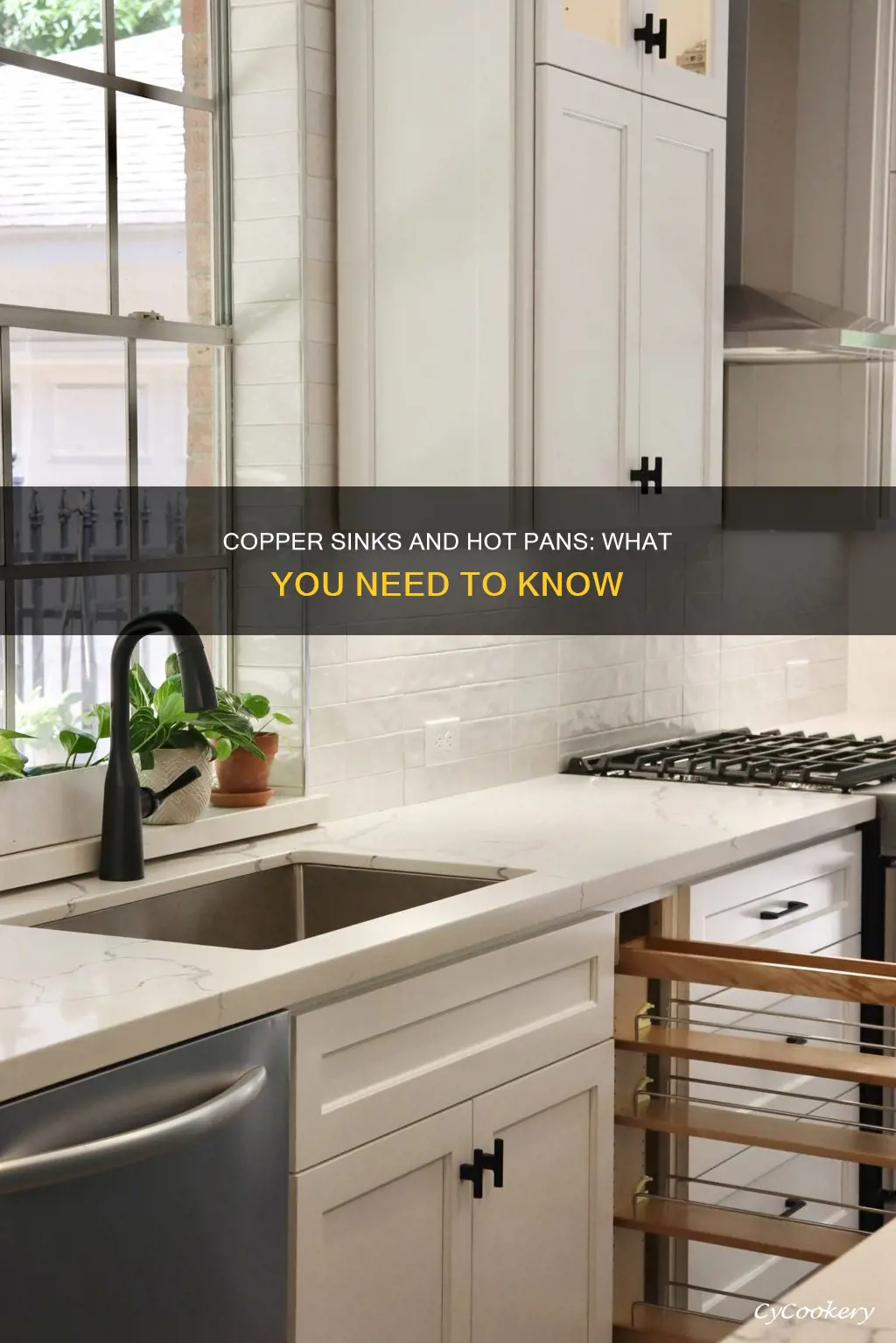 can you put hot pans in a copper sink