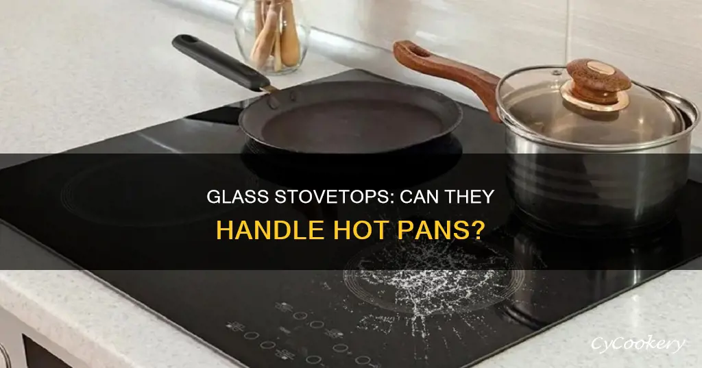 can you put hot pans on glass top stove