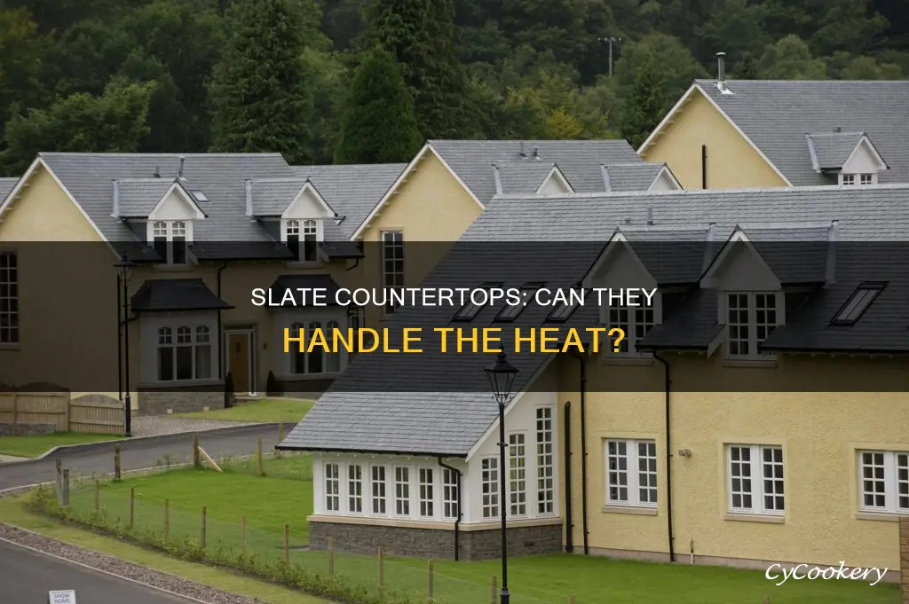 can you put hot pans on slate