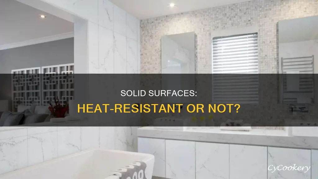 can you put hot pans on solid surface