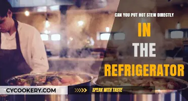 Cooling Hot Stew Safely: Can You Refrigerate It Directly?