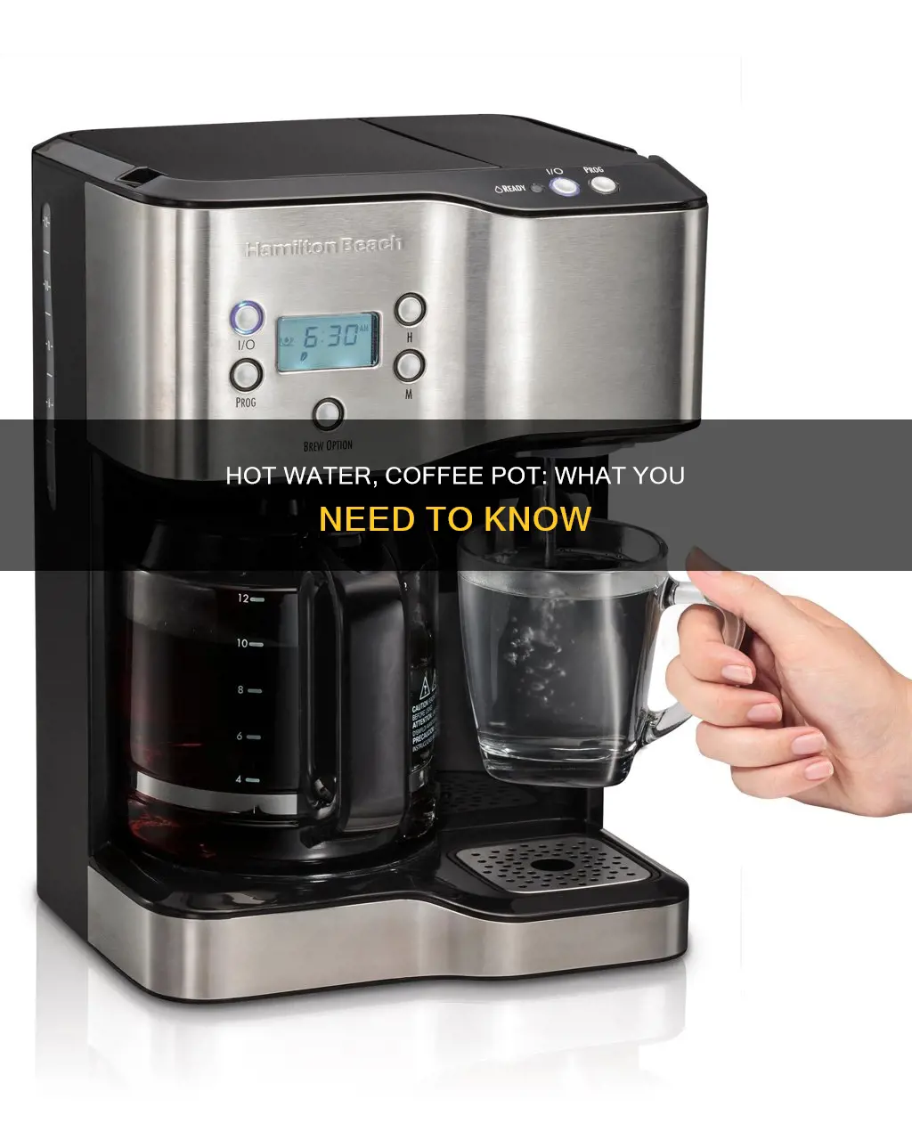 can you put hot water in a coffee pot