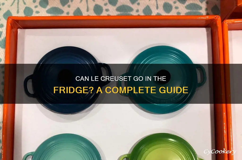 can you put le creuset in the refrigerator