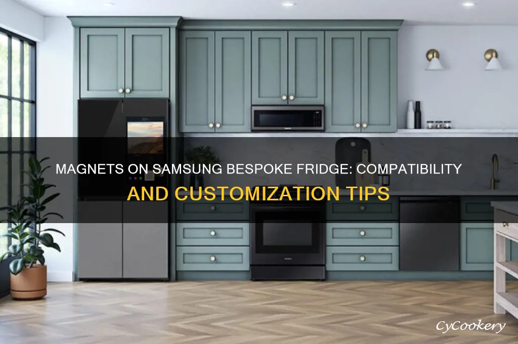 can you put magnets on samsung bespoke refrigerator