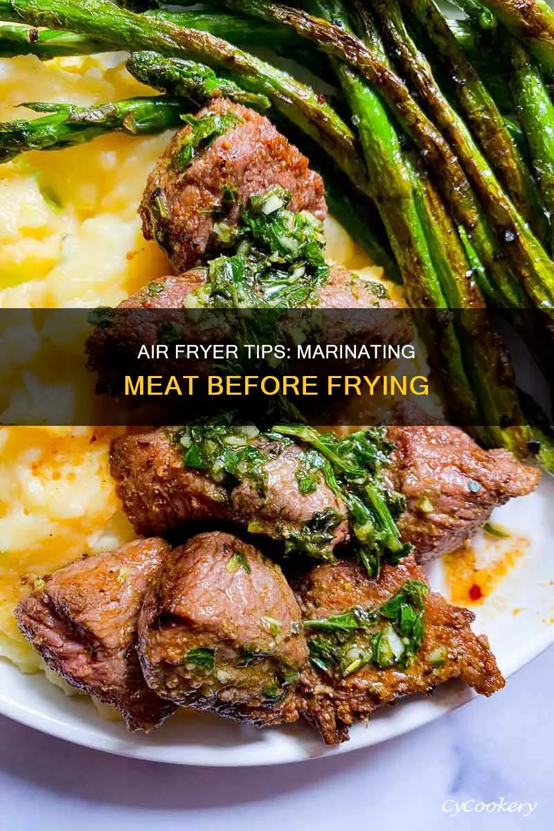 can you put marinated meat in an air fryer