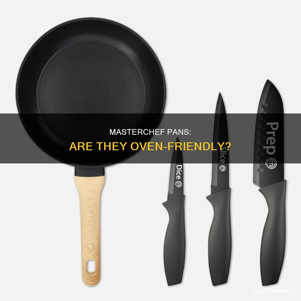 can you put masterchef pans in the oven