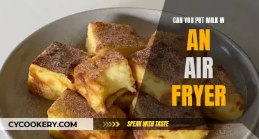 Air Fryer and Milk: A Recipe for Disaster?