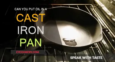 Cast Iron Pans: Oil or No Oil?