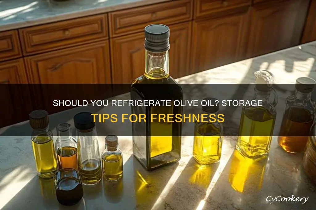 can you put olive oil in the refrigerator