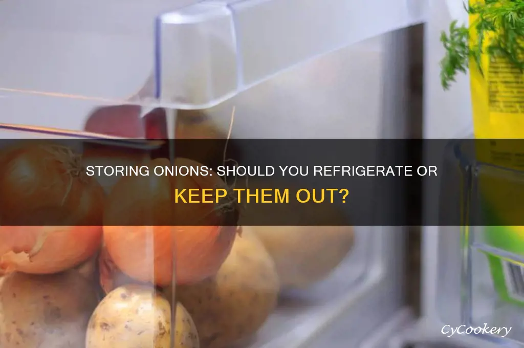 can you put onions in the refrigerator