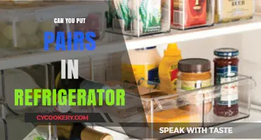 Can You Safely Store Pairs in the Refrigerator? Tips and Advice