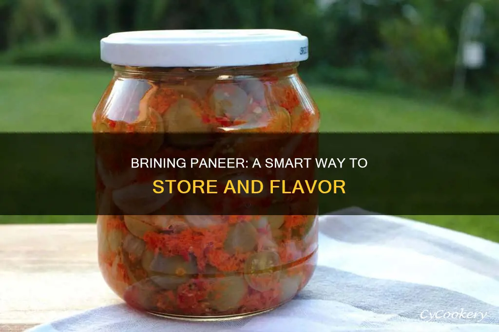 can you put paneer in brine