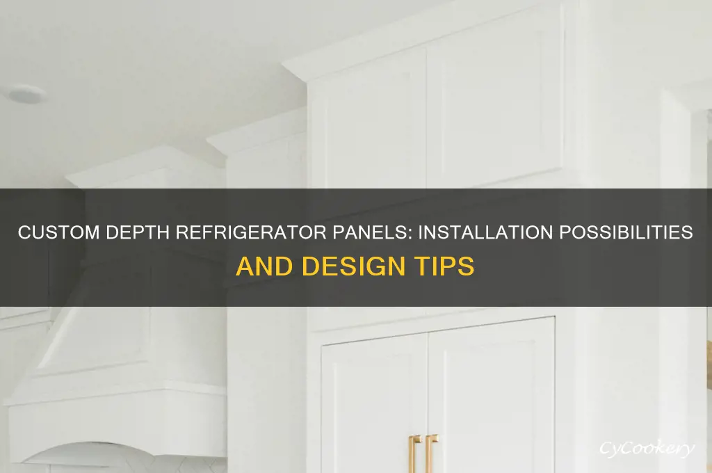 can you put panels on custom depth refrigerator
