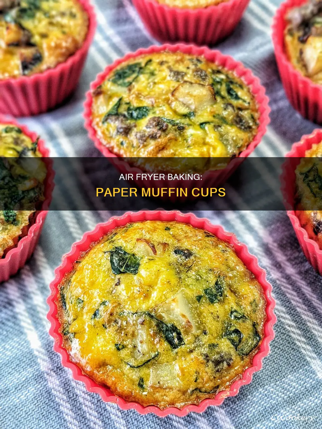 can you put paper muffin cups in air fryer