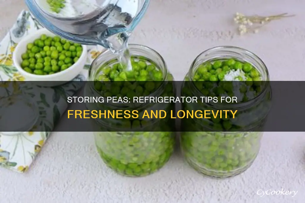 can you put peas in refrigerator