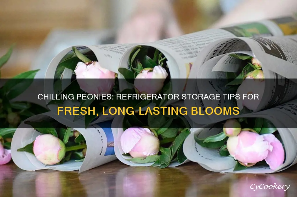 can you put peonies in the refrigerator