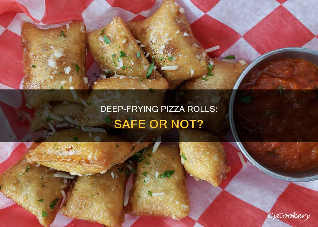 can you put pizza rolls in a deep fryer