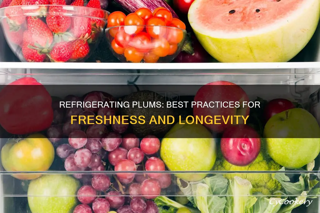 can you put plums in the refrigerator