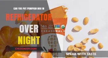 Overnight Pumpkin Mix Storage: Can You Refrigerate It Safely?