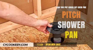 Quick Set Over Pre-Pitch Shower Pan: A Good Idea?
