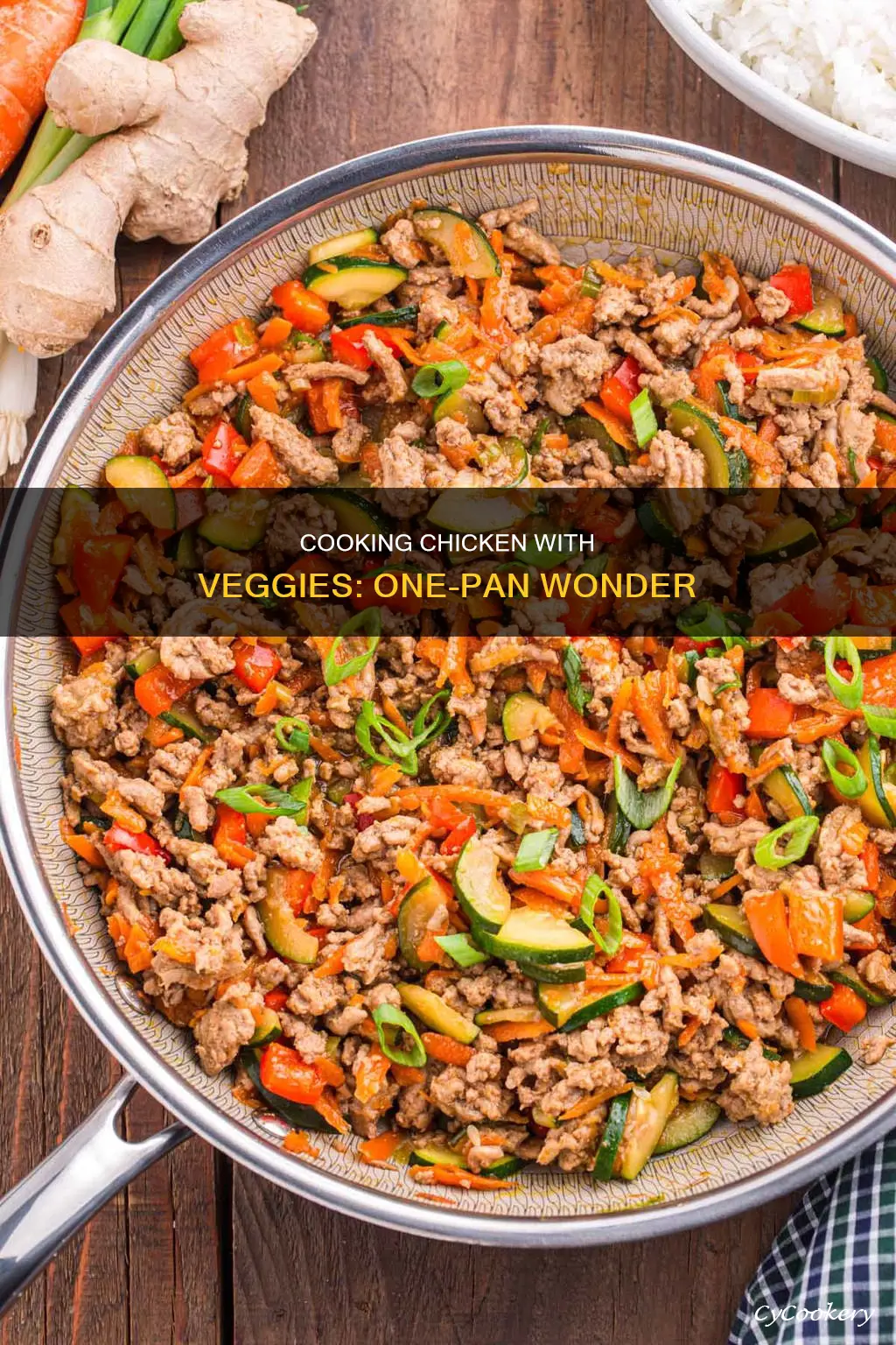 can you put raw chicken in a pan with vegetables