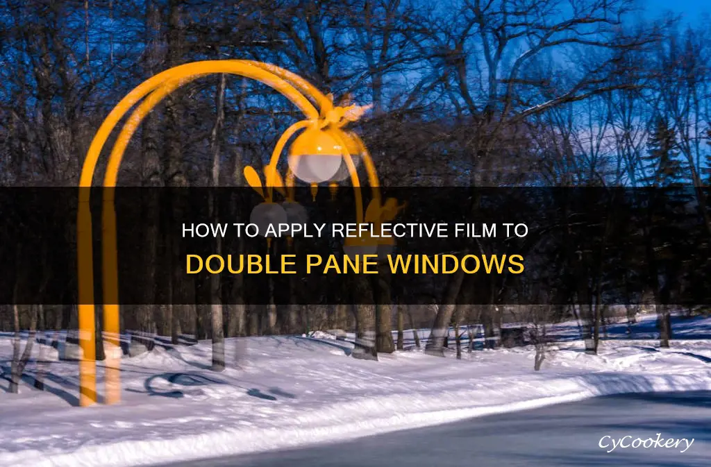 can you put reflective film on a double pane window