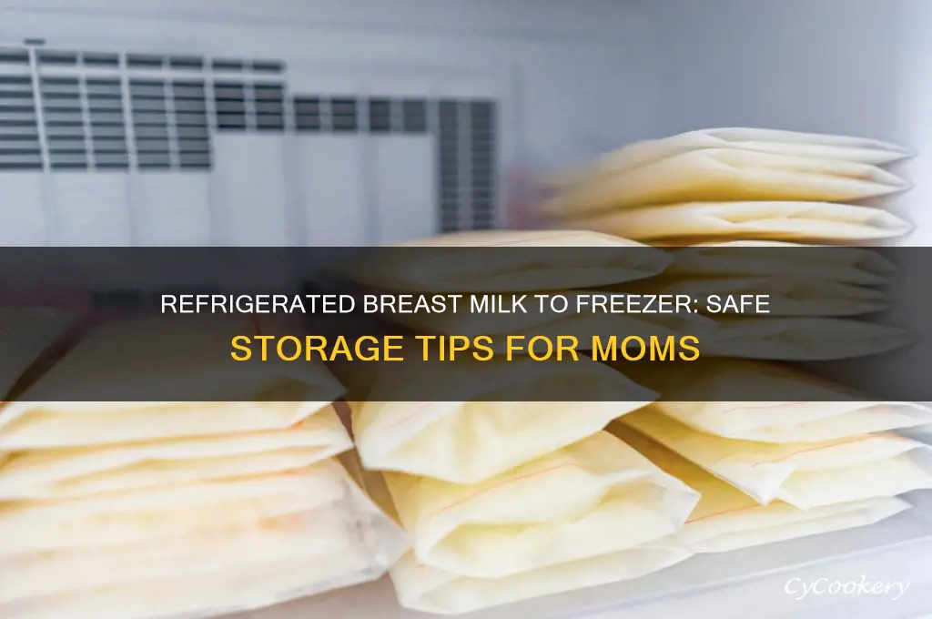 can you put refrigerated breast milk into the freezer