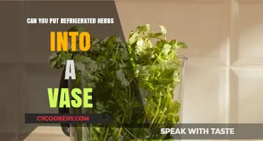 Reviving Refrigerated Herbs: Vase Display Tips for Freshness and Beauty