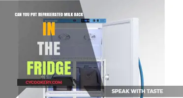Refrigerated Milk: Can You Safely Return It to the Fridge?