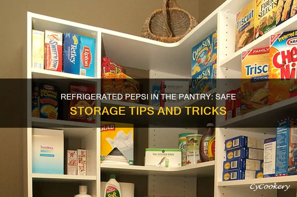 can you put refrigerated pepsi in the pantry
